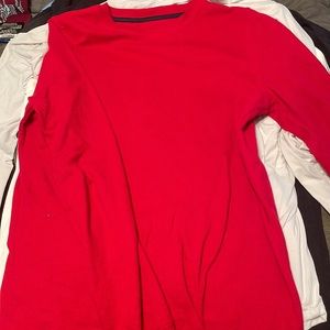 Boys long sleeve red thermal.